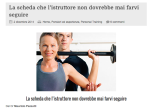 scheda palestra